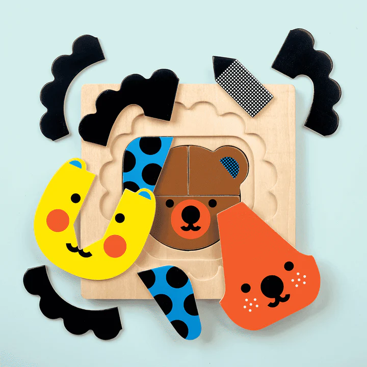 Mudpuppy Layered Wood Puzzle (ages 2-4)