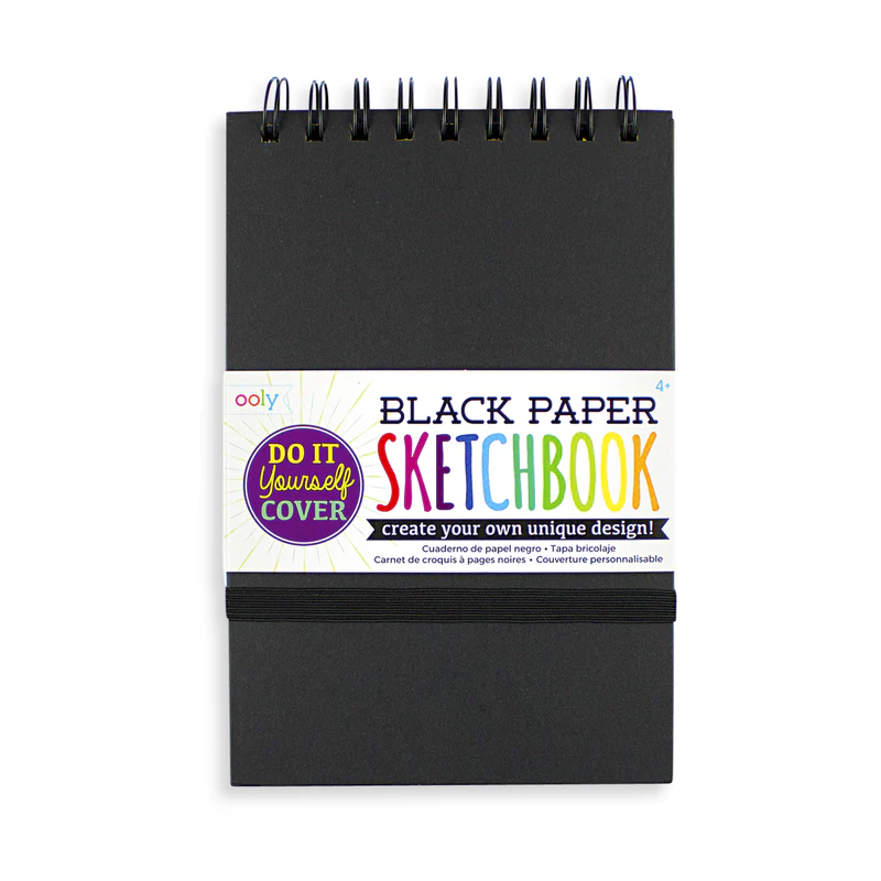 OOLY Black Paper Sketchbook 5" x 7.5" (4+)