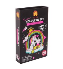 Tiger Tribe Neon Colouring set - Unicorns & Friends 5+