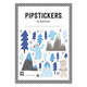 Pipsticks Winter-themed Pipstickers