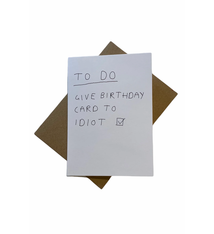 Redback Cards Give Birthday Card to Idiot