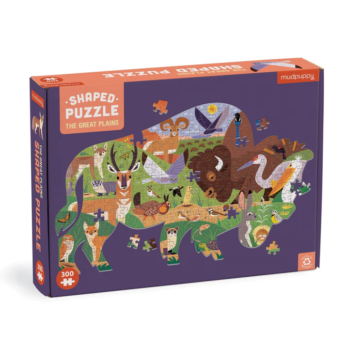 Mudpuppy mudpuppy Great Plains (300pc shaped puzzle)
