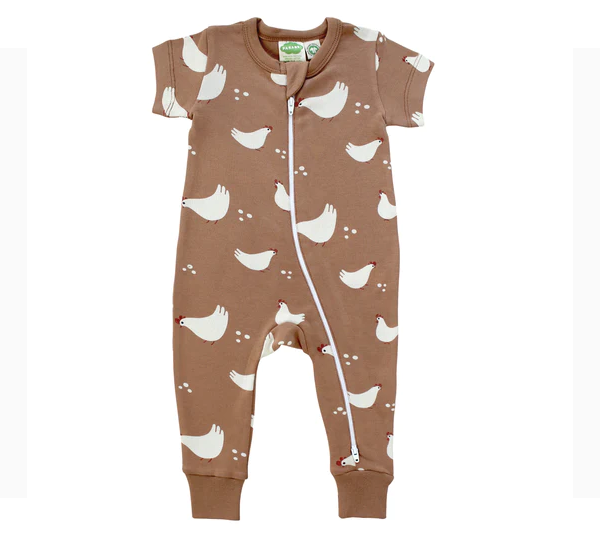 Parade Organics Parade Organics '2-way' Zip Short-sleeved Romper