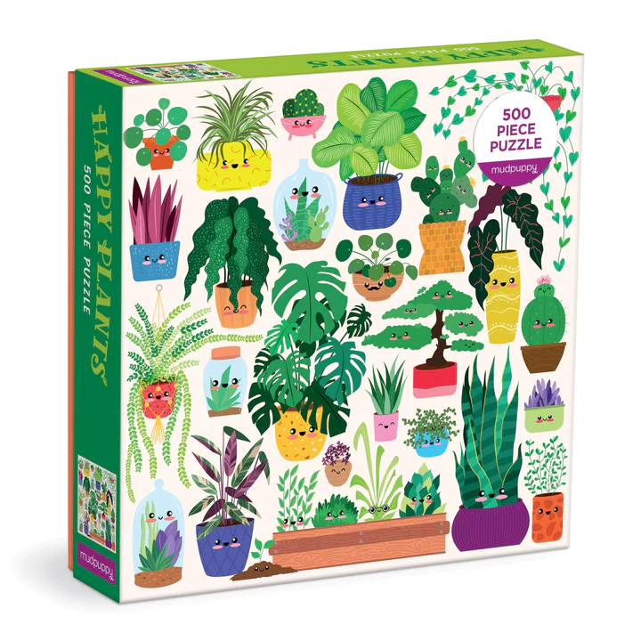 Mudpuppy mudpuppy Happy Plants (500 pc puzzle)