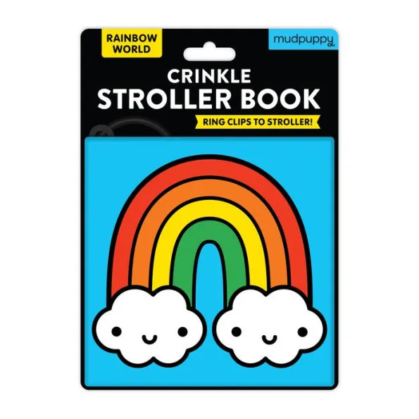 Mudpuppy Crinkle Stroller Book: rainbow world (0+)