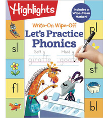 Highlights Write-on Wipe-off Let's Practice Phonics (ages 5-7)