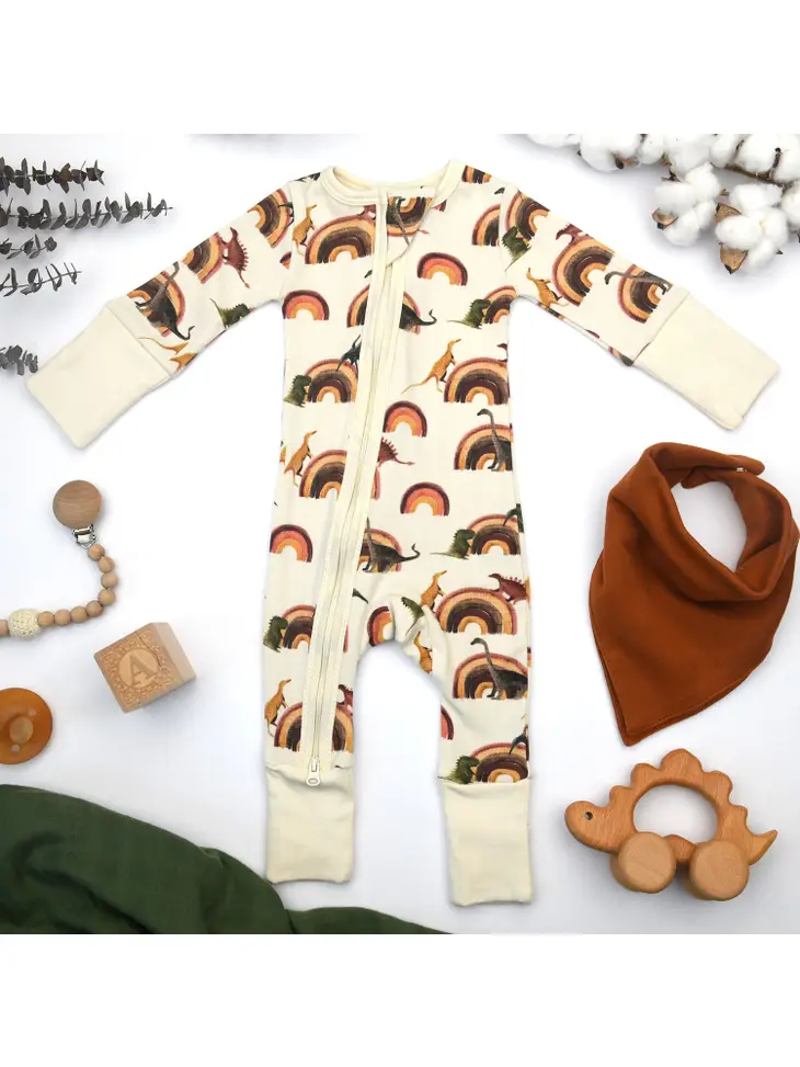 Earthy Earthy Zippered Rompers