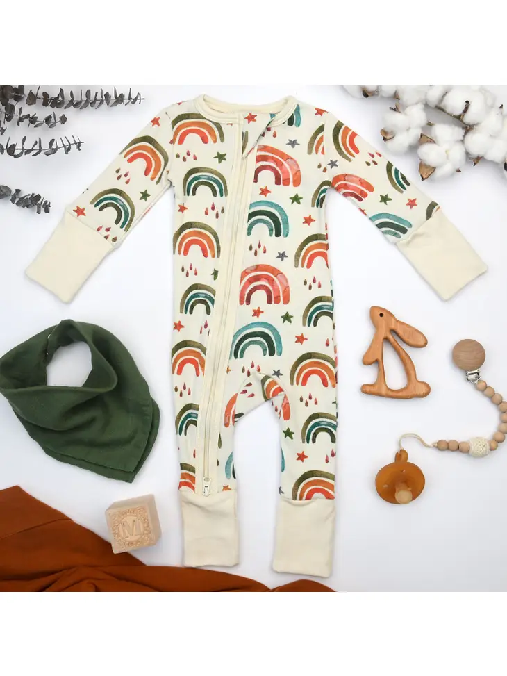 Earthy Earthy Zippered Rompers