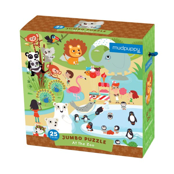 Mudpuppy At The Zoo Jumbo Puzzle (25 pcs)