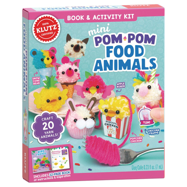 klutz Pom Pom Food Animals (8+)