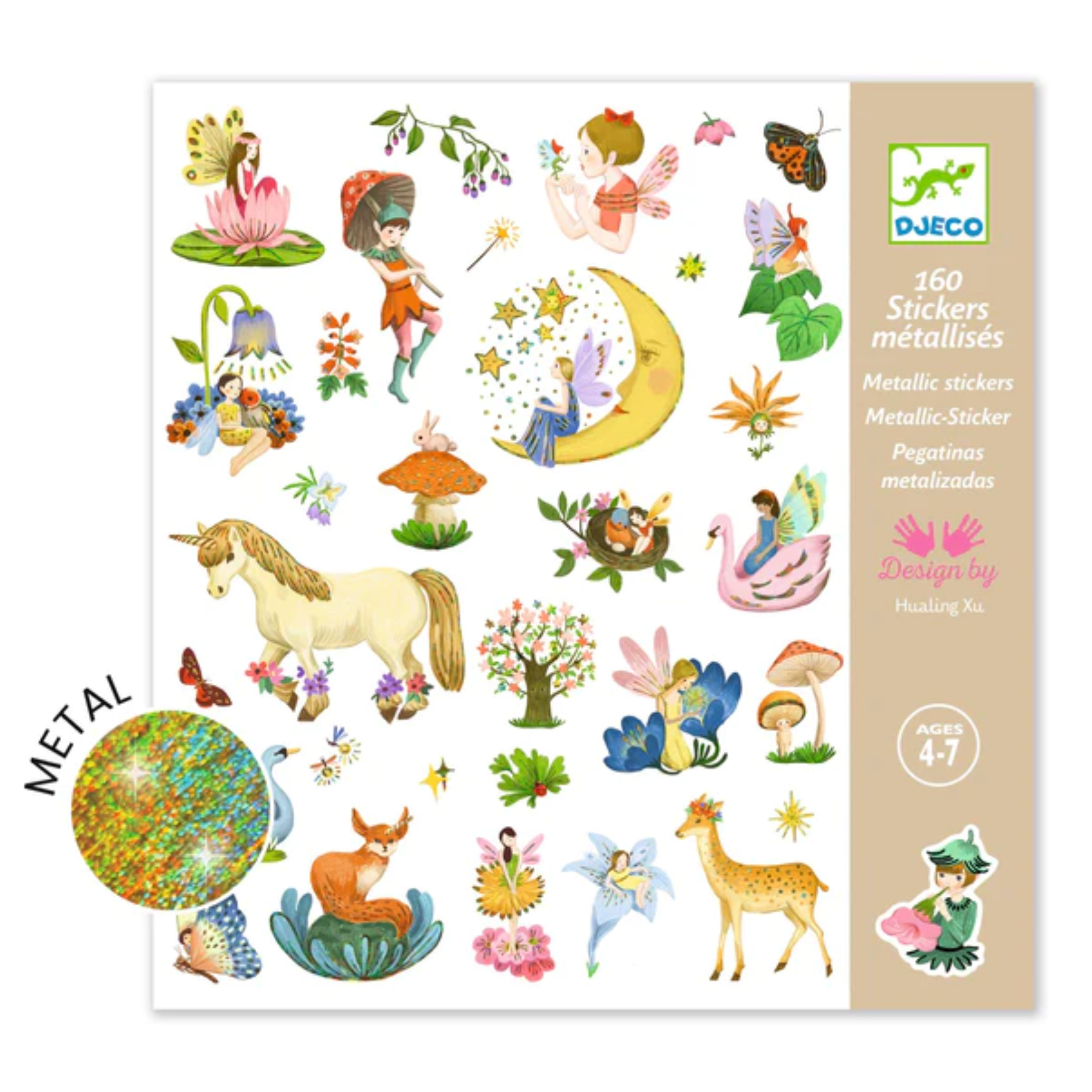 djeco 160 sticker set (ages 4-7)