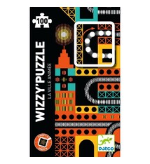 djeco Djeco Wizzy Puzzle The Bustling City (100pc Twisty Moving Puzzle)