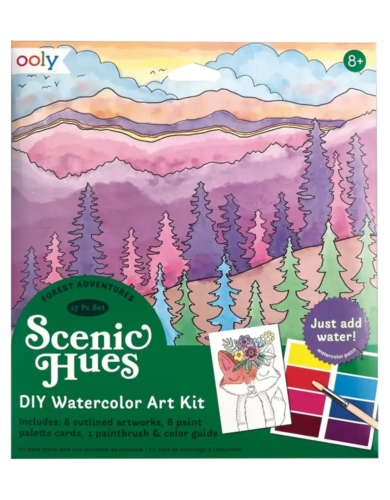 OOLY OOLY Scenic Hues DIY Watercolor Kit (8+)