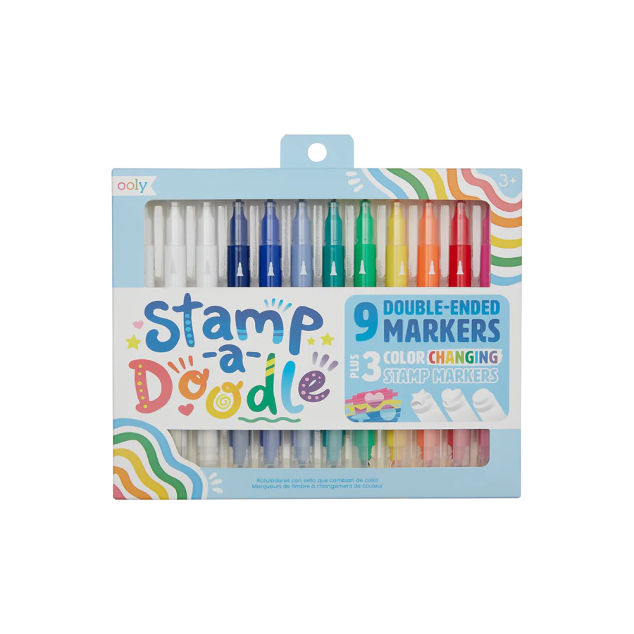 OOLY ooly Stamp-a-Doodle Double-ended Markers (3+)
