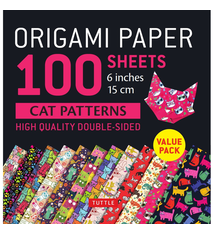 Tuttle Origami Paper: Cats  (100 sheets)