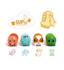 djeco Self-inking stamps: Garden Animals (18m+)