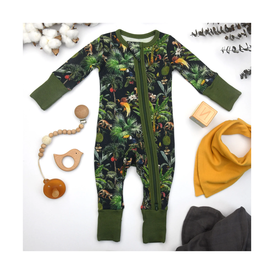 Earthy Zippered Rompers