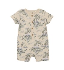 En Fant T-shirt romper with wooden buttons - FINAL SALE