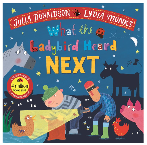 What the Ladybird Heard Next by Julia Donaldson (3+)