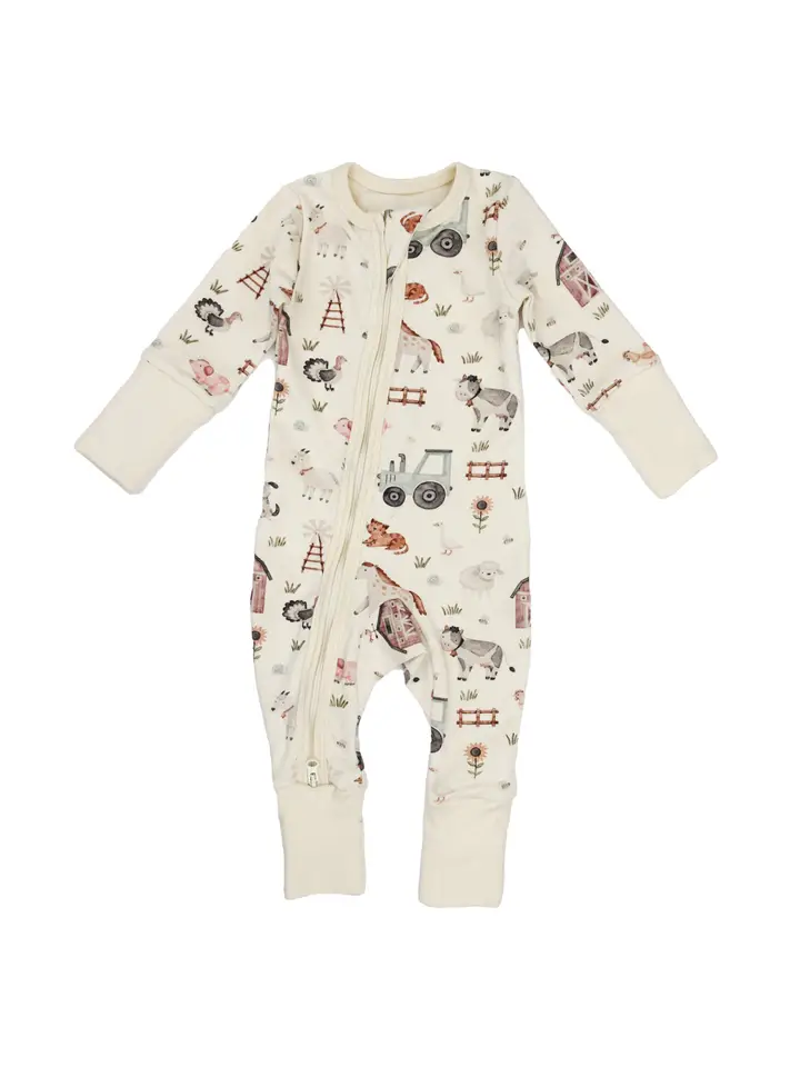 Earthy Earthy Zippered Rompers