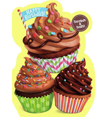 Peaceable Kingdom Happy Birthday Cupcakes scratch&sniff (Peaceable Kingdom)