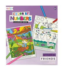 OOLY Color By Numbers: Mythical Friends (6+)