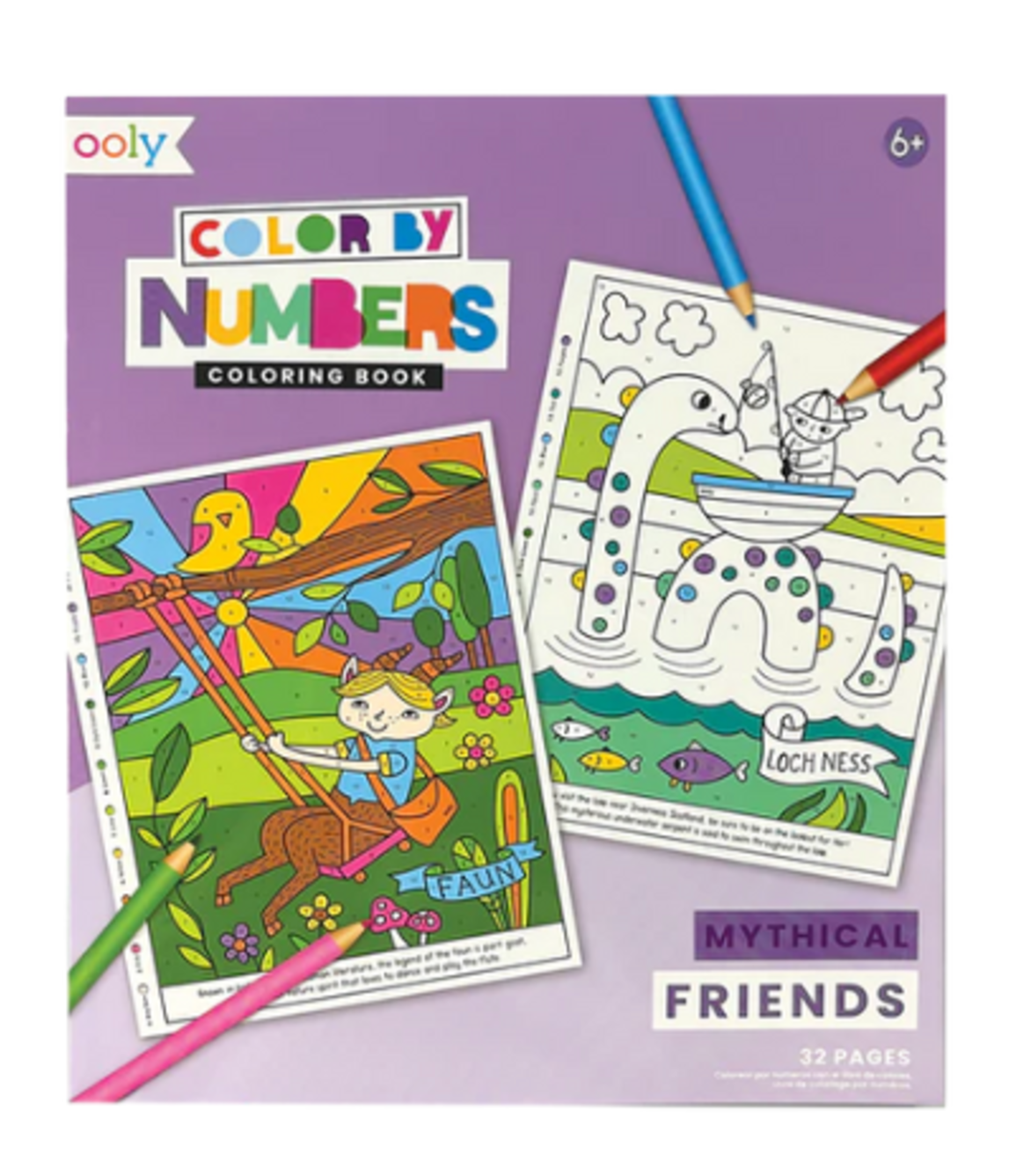 OOLY Color By Numbers: Mythical Friends (6+)