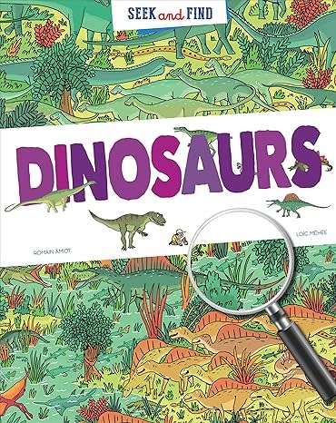 Peter Pauper Press Seek and Find Dinosaurs by Romain Amiot and Loic Mehee (ages 5+)