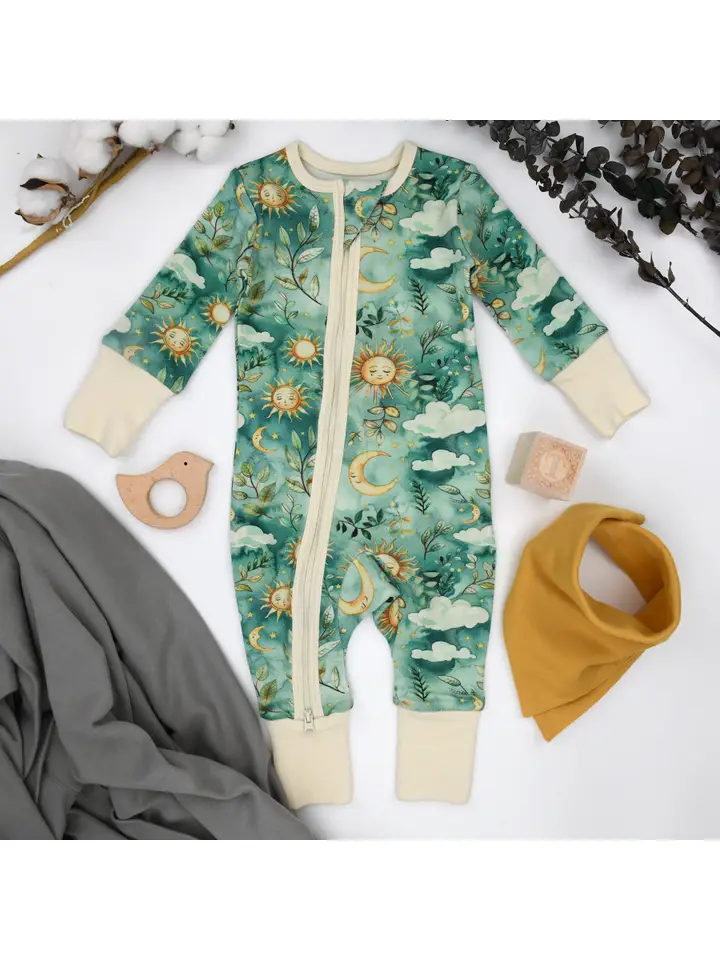 Earthy Earthy Zippered Rompers