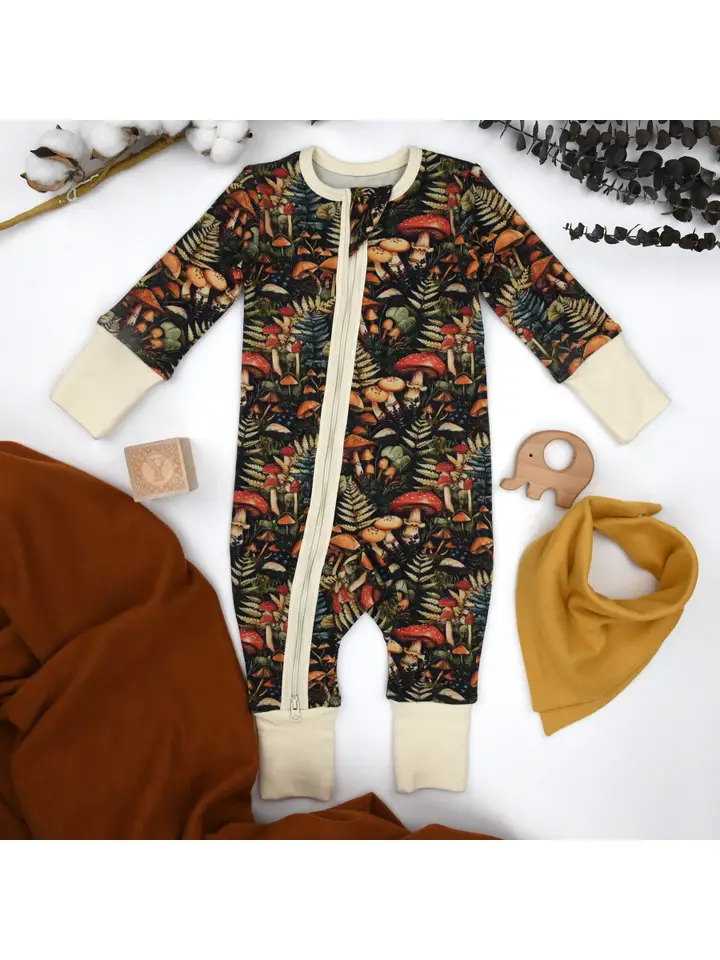 Earthy Earthy Zippered Rompers