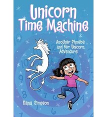 Andrews McMeel Publishing Unicorn Time Machine (graphic novel) by Dana Simpson  (ages 8-12ys)