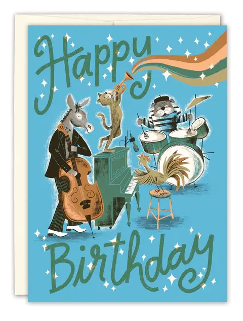 Biely & Shoaf Happy Birthday --Jazzy animal musicians (Biely & Shoaf)