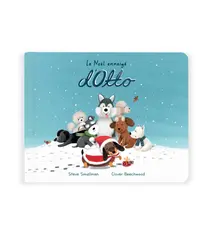 Jellycat Le Noel enneige d'Otto --a French Jellycat Board Book  by Steve Smallman and Clover Beechwood (2-4yrs)