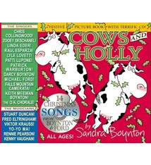 Boynton Bookworks Cows and Holly (14 Christmas songs-- book&CD) by Sandra Boynton