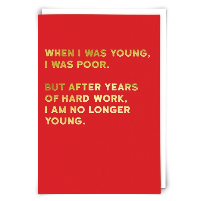 Redback Cards When I Was Poor...