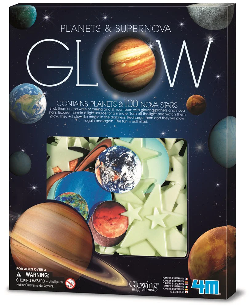 4M Glow-in-the-dark Planets & Nova Stars (109 pieces)