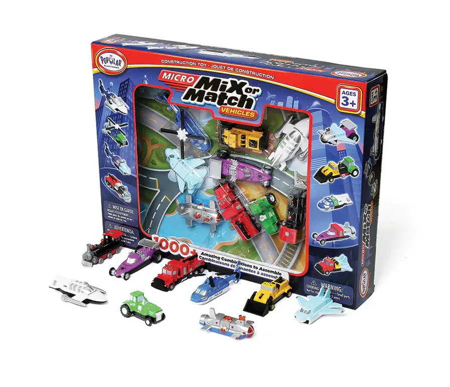 Outset Media Micro Mix or Match Vehicles (helicopter/loader+) (3+)