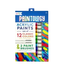 OOLY Paintology Acrylic Paints - 12 Classic Colours  (8+)