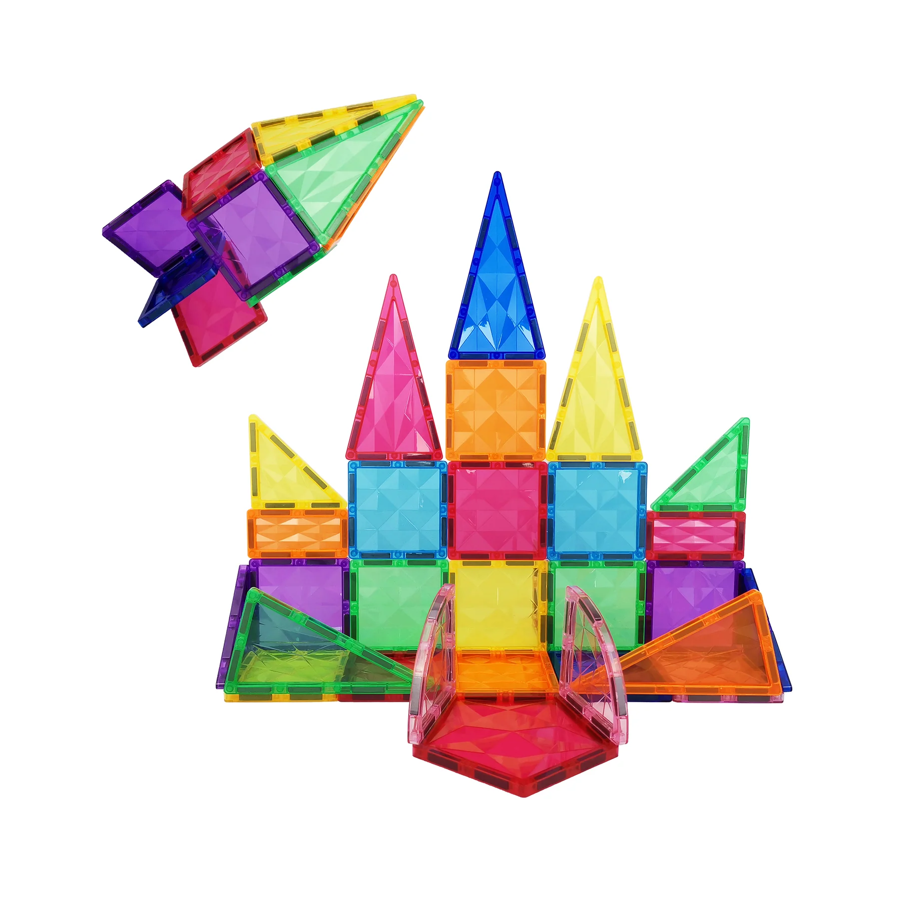 Picasso Tiles Prism Magnetic Building Tiles  - 41 pcs (3+)