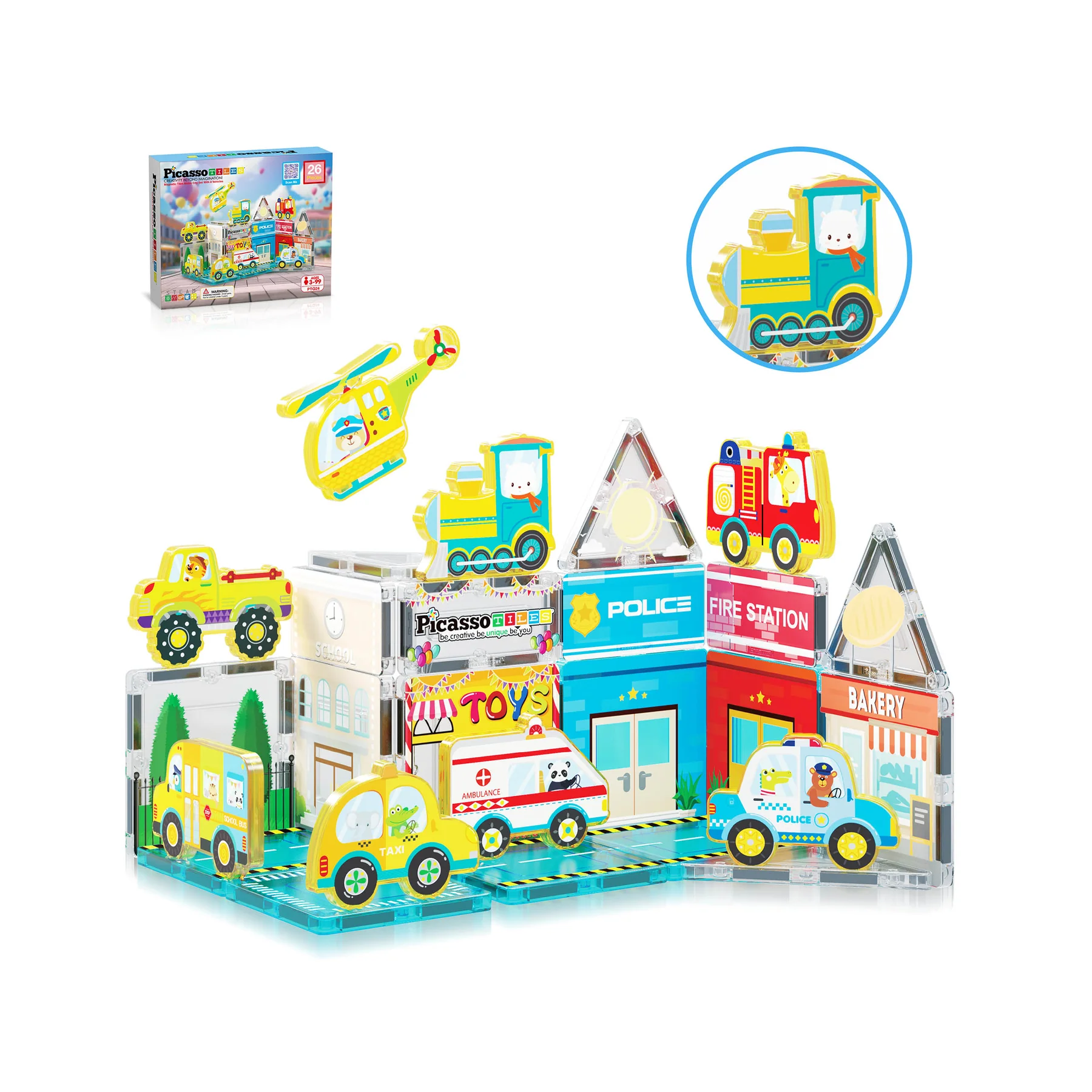 Picasso Tiles Metro City Set - 26 pcs (3+)