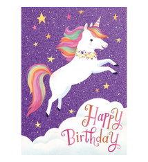 Peaceable Kingdom Happy Birthday Glitter Unicorn