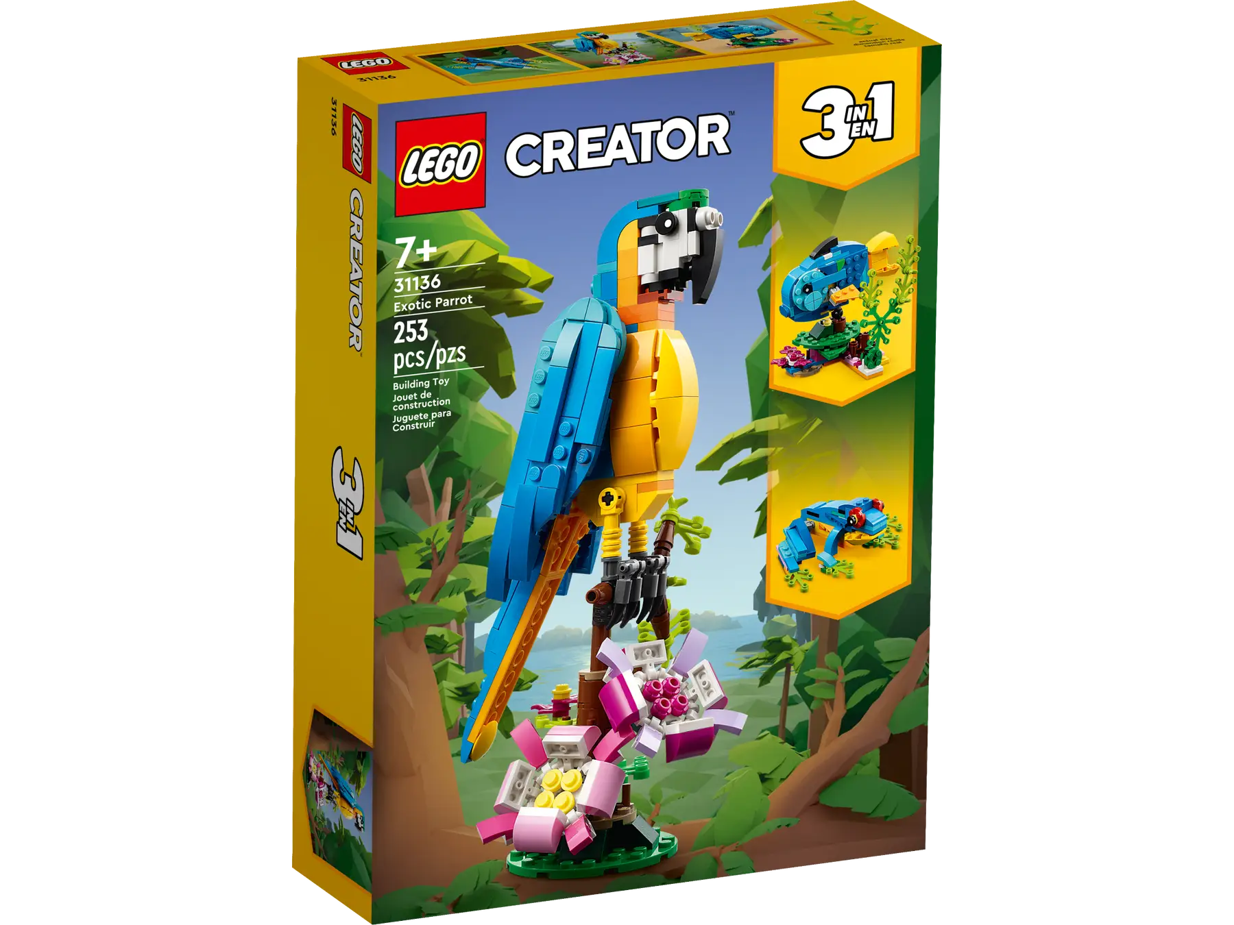 Lego Lego Creator Exotic Parrot 3-in-1 (253pcs)  7+
