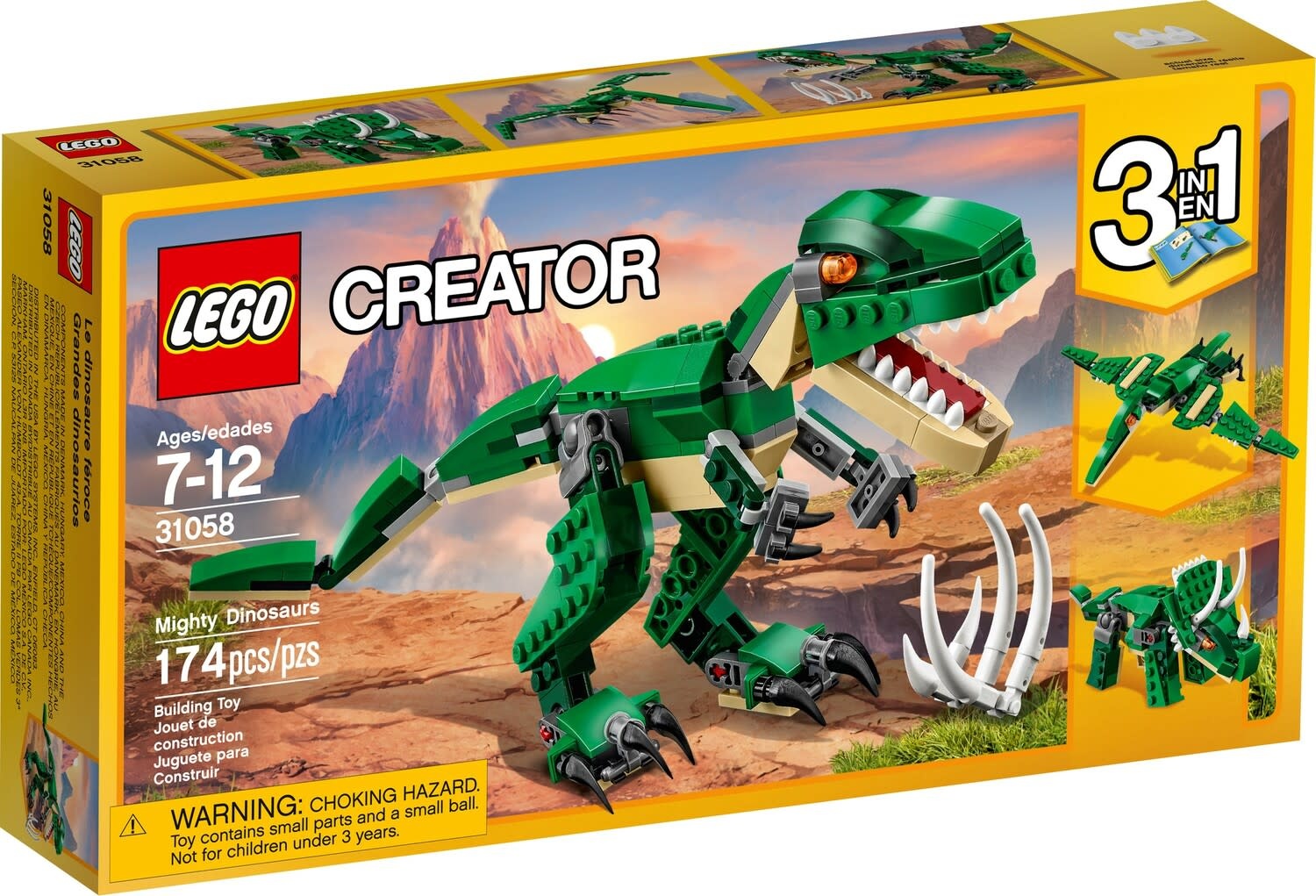 Lego Lego Creator Mighty Dinosaur 3-in-1 (174 pcs)  7+
