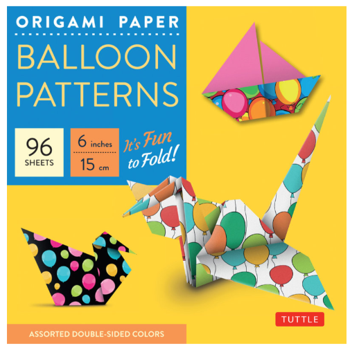 Tuttle Origami Paper: Japanese Balloon Patterns  (96 sheets)