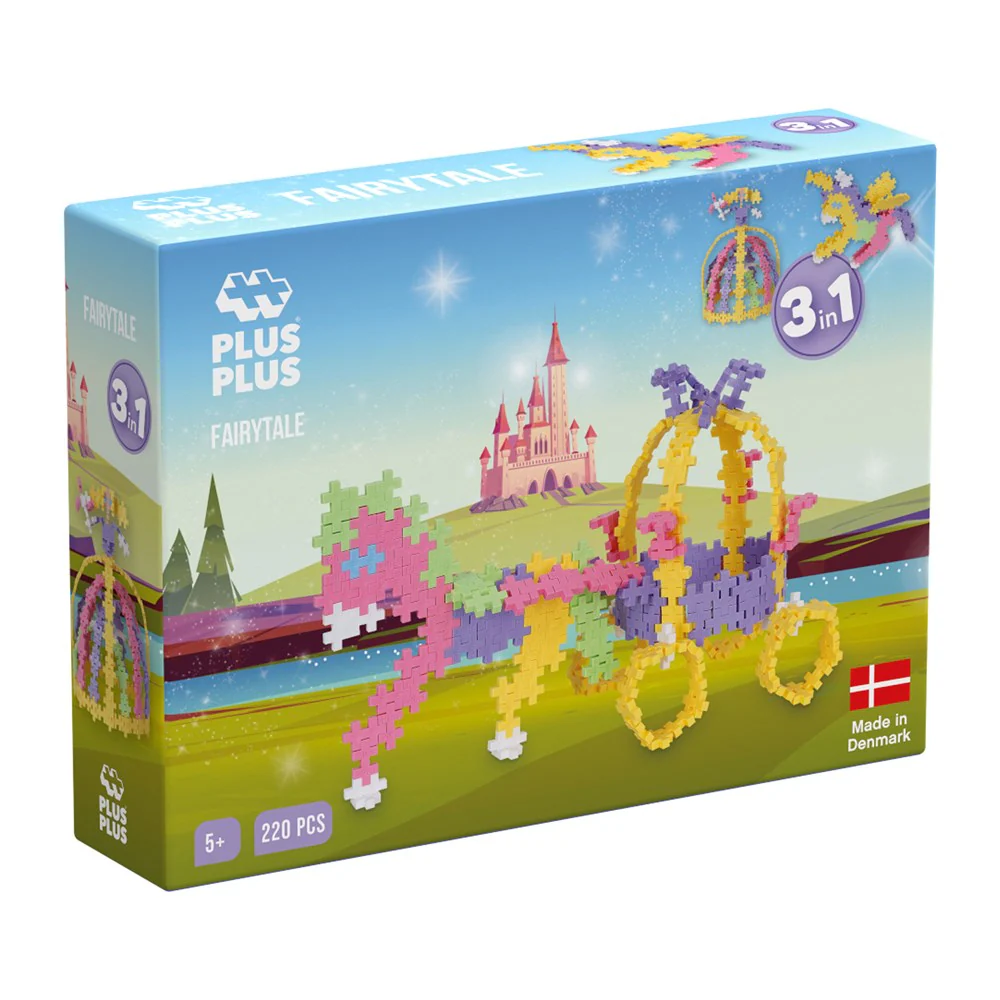 Plus Plus Plus-Plus Fairy Tale Unicorn and Carriage (5+)