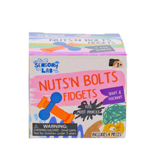 Toysmith Nuts 'n Bolts Fidgets (4 fun shapes) (3+yrs)