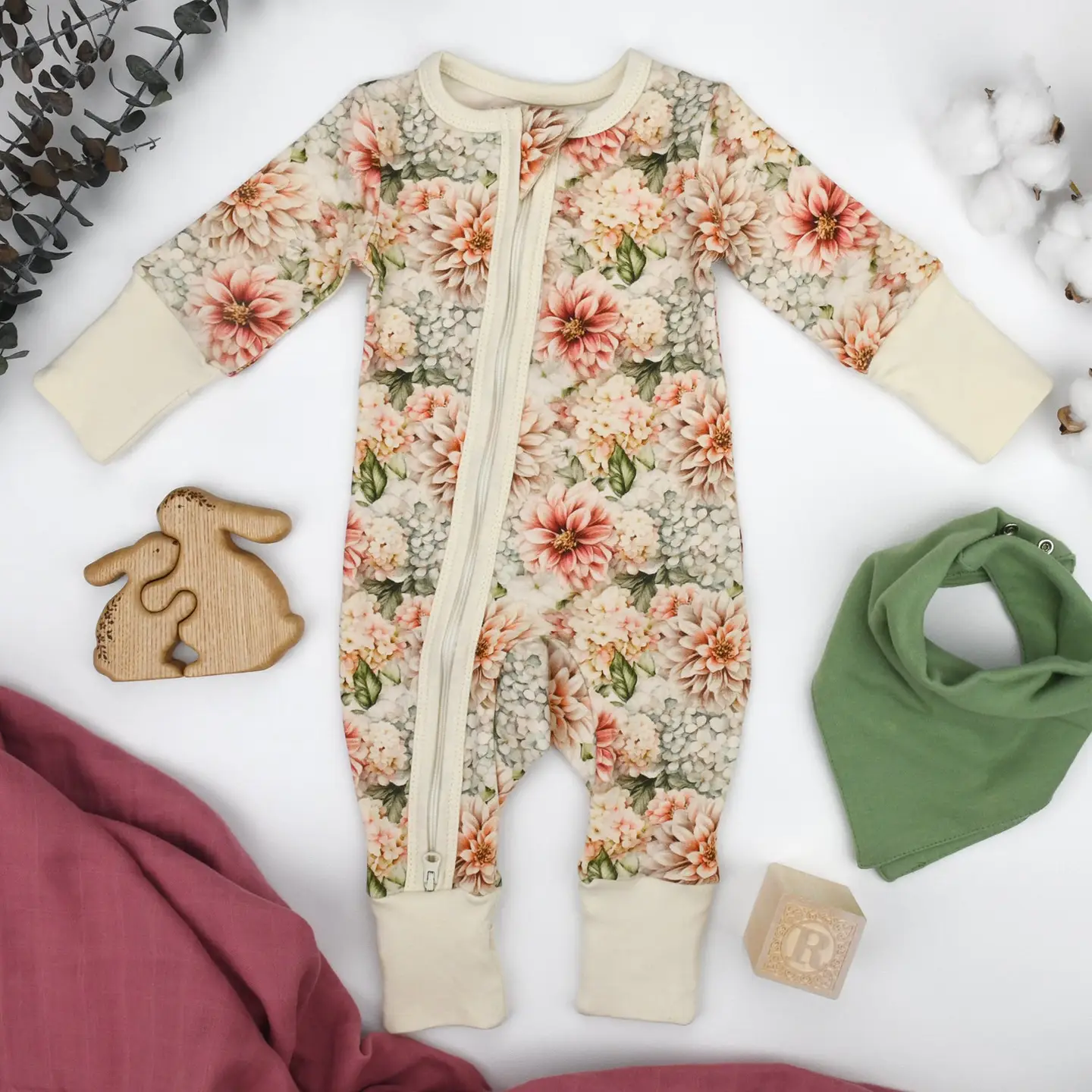 Earthy Earthy Zippered Rompers
