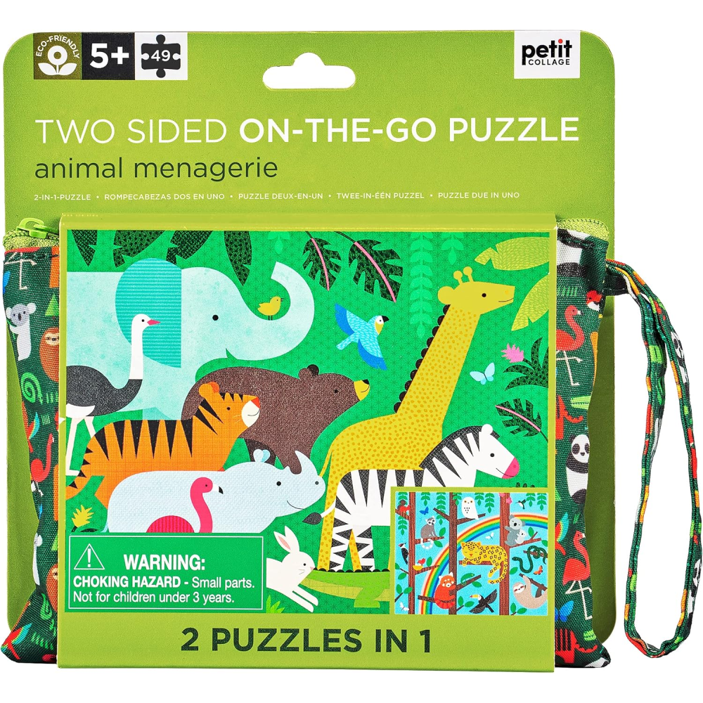 Petit Collage Two-sided On-the-Go Puzzle (4+)