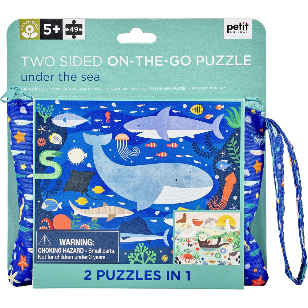 Petit Collage Two-sided On-the-Go Puzzle (4+)