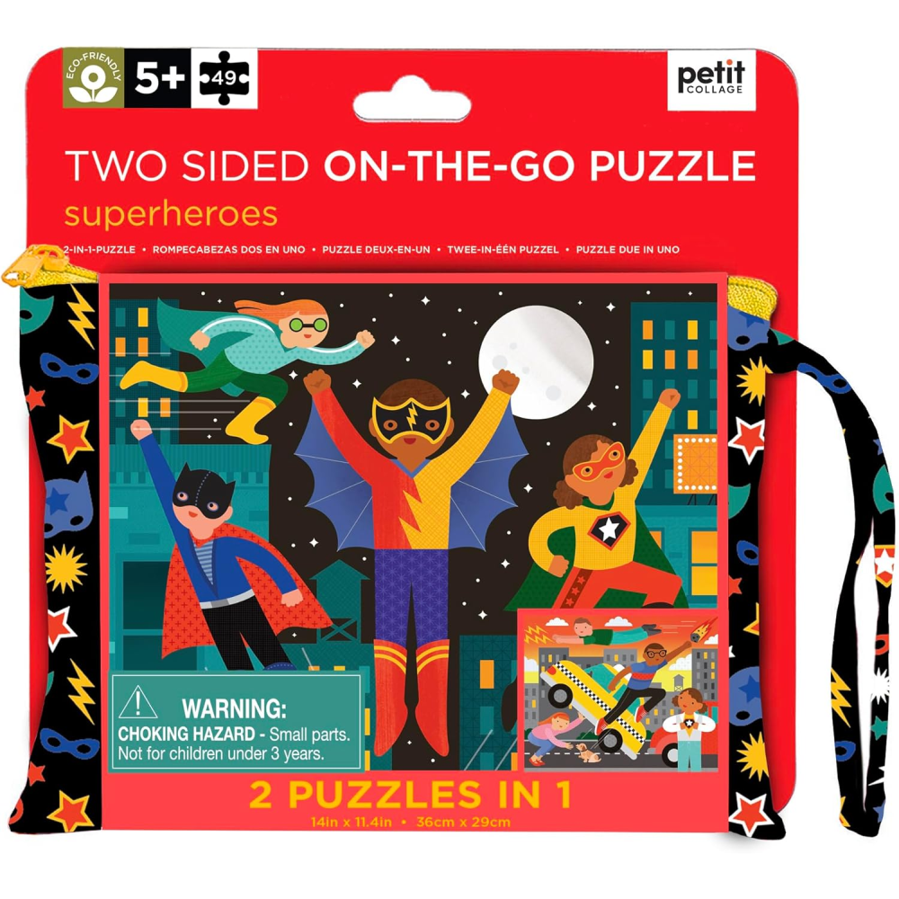 Petit Collage Two-sided On-the-Go Puzzle (4+)
